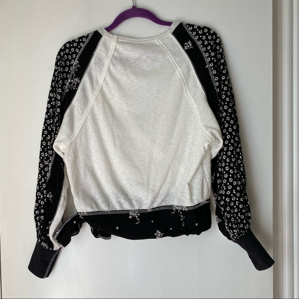 Free People Floral Auxton Thermal Wrap Top - Picture 5 of 6